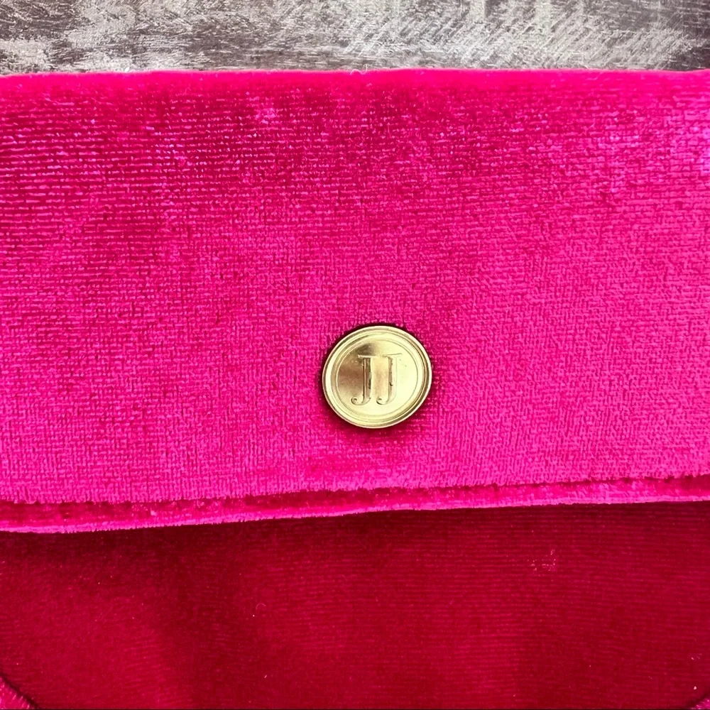 Janie and Jack girls pink velvet Juno Valentine Belt bag size 3